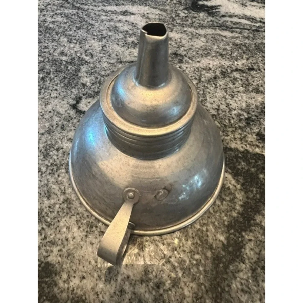 Unbranded Vintage Canning Funnel Unisex OS Silver Good Aluminum Multi-Filter